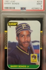 1987 Leaf Bonds PSA 9