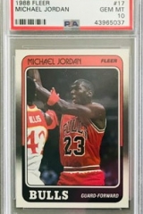 1988 Fleer Jordan PSA 10