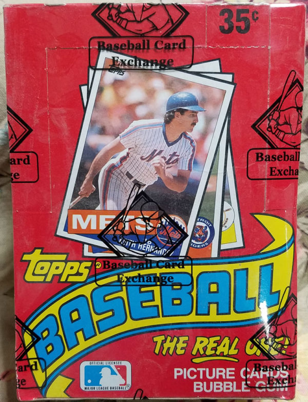 1985 Topps Wax Box BBCE - Ripping Vintage Packs