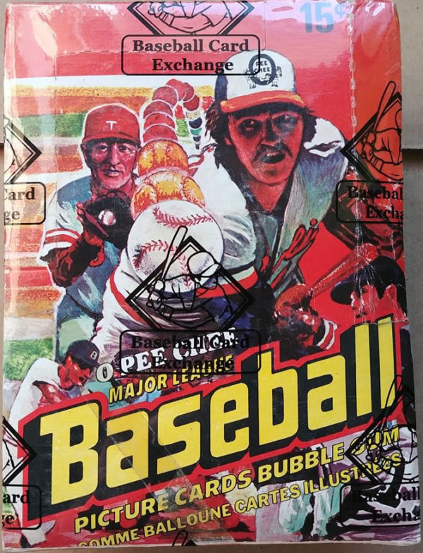 1978 OPC Baseball Wax Box BBCE
