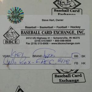 1981 Topps Baseball Cello Box FASC BBCE