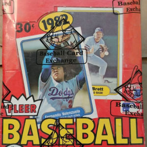 1982 Fleer Baseball Wax Box BBCE