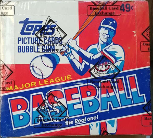 1982 Topps Baseball Cello Box BBCE