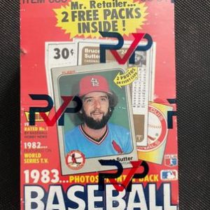 1983 fleer baseball wax box