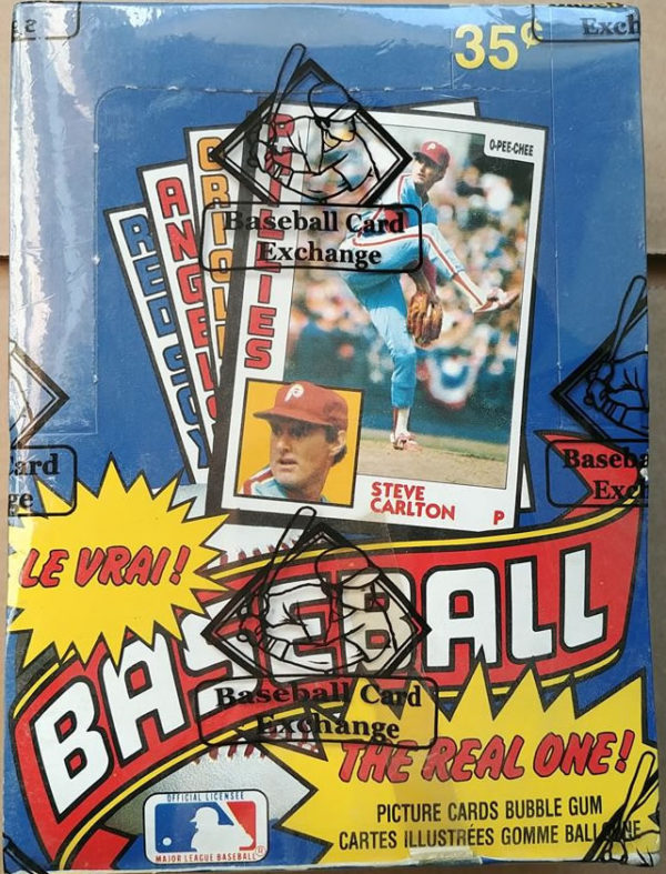 1984 OPC Baseball Wax Box BBCE - Ripping Vintage Packs