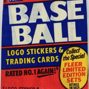 1986 Fleer Baseball Wax Pack