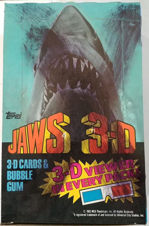 1983 Topps Jaws 3-D Wax Pack Fresh from Box C@@L!