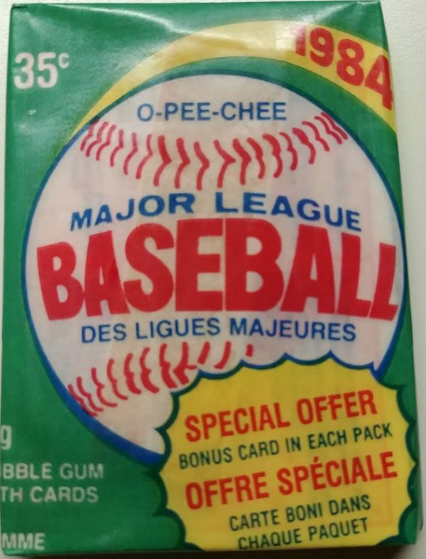 1984 OPC Baseball Wax Pack