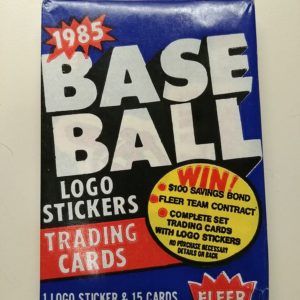 1985 fleer baseball pack