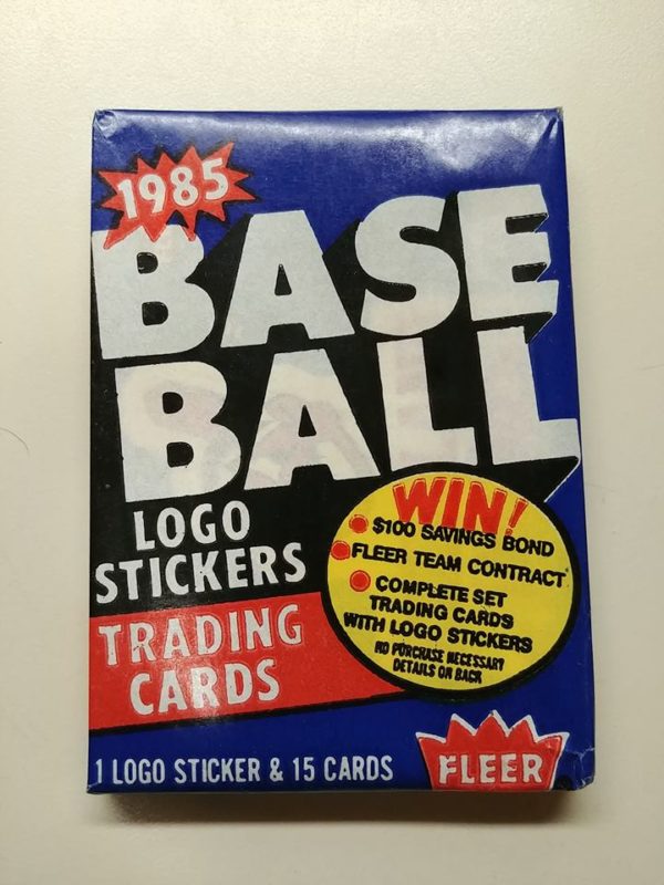 1985 fleer baseball pack