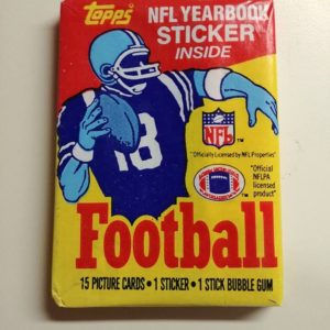 1985 topps football pack