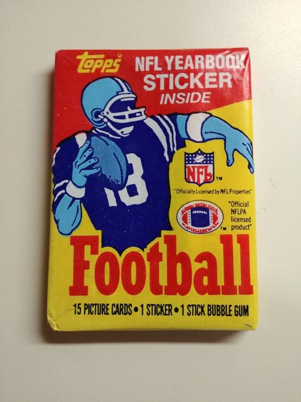 1985 topps football pack