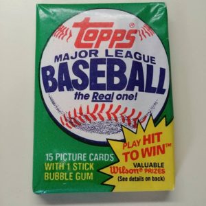 1981 topps baseball pack