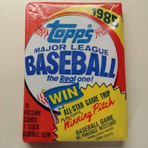 1985 topps baseball pack