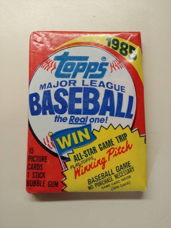 1985 topps baseball pack