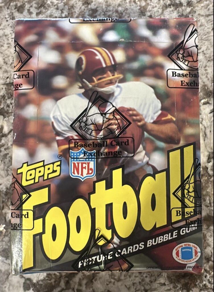 1983 Topps Football BBCE Non Xout Wax Box - Ripping Vintage Packs