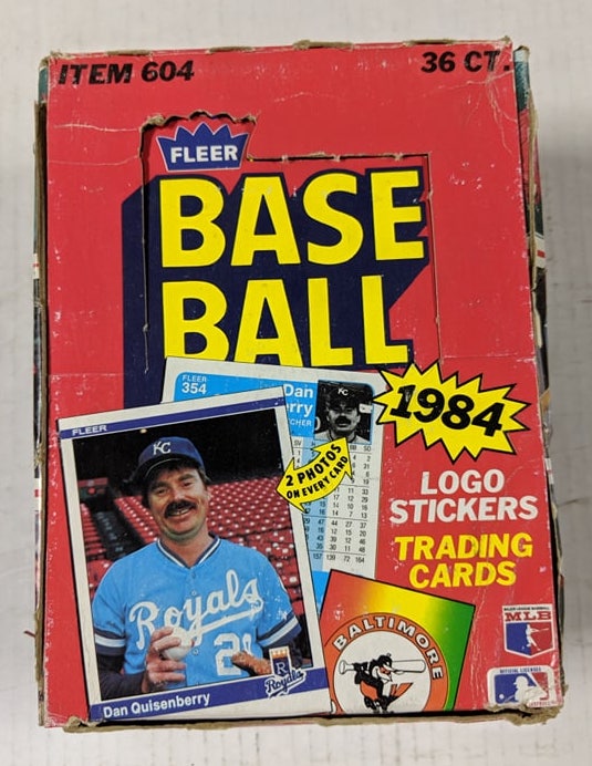 1984 Fleer Baseball Wax Box - Ripping Vintage Packs