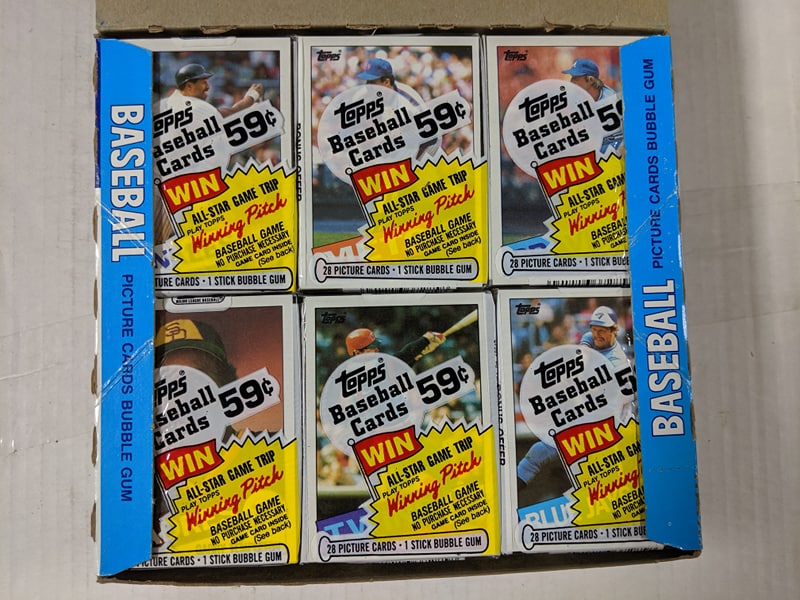 1985 Topps Baseball cello box - Ripping Vintage Packs