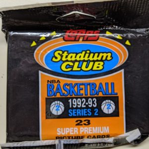 1992 stadium club basketball series 2 jumbo pack