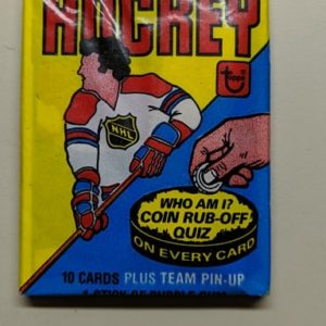 1980 topps hockey pack