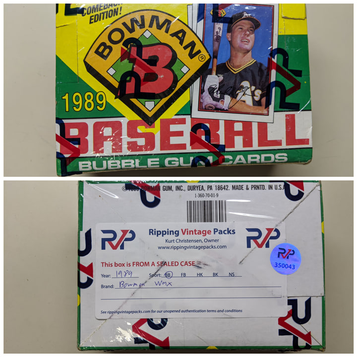 1989 Topps Baseball Unopened Cello Box (FASC)