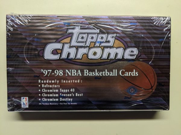 1997 chrome basketball box