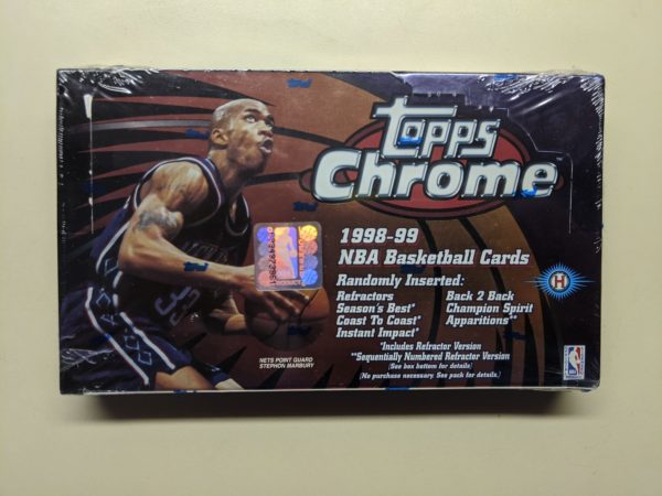 1998 chrome basketball box