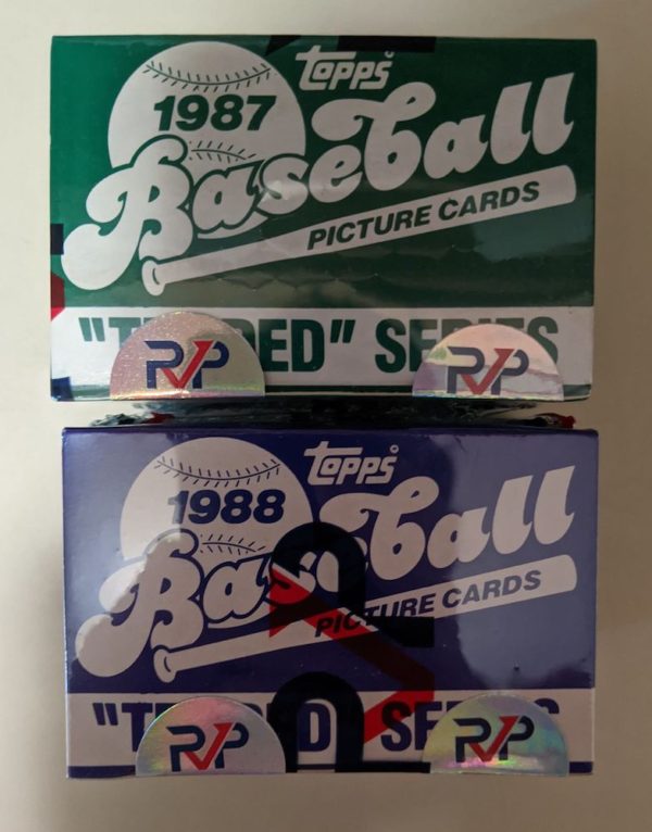 1987 and 1988 baseball sets