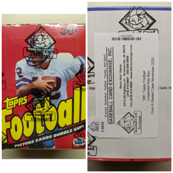 1981 football fasc box