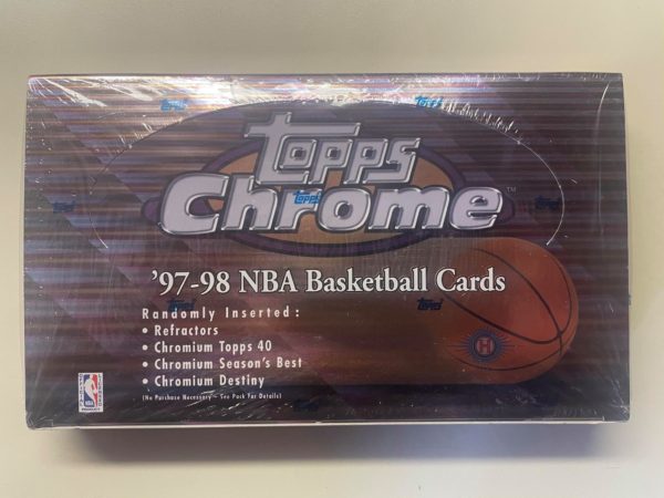 1997 chrome basketball box