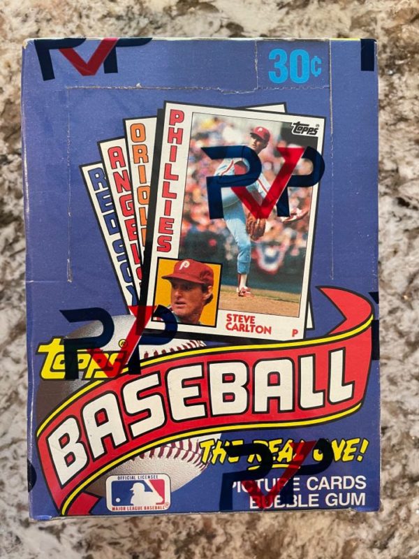 1984 topps baseball rvp authentic box