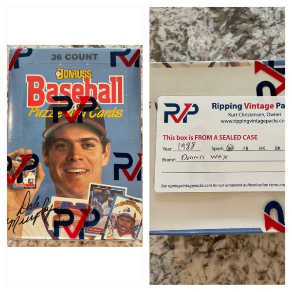 1988 Donruss Baseball RVP FASC Wax Box