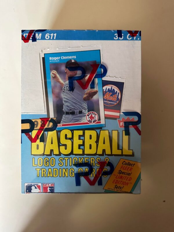 1987 fleer baseball box