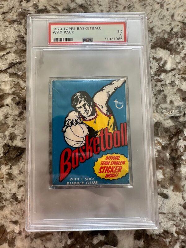 1973 Topps Basketball PSA 5 Wax Pack