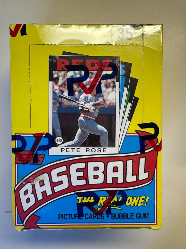 1986 topps box