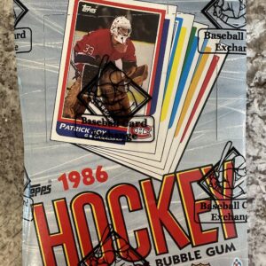 1986 Topps Hockey BBCE Wrapped Wax Box