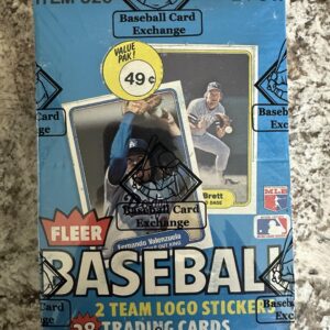 1982 Fleer Baseball BBCE Wrapped Cello Box