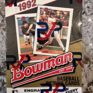 1992 Bowman Baseball RVP Authentic Unopened Wrapped Wax Box