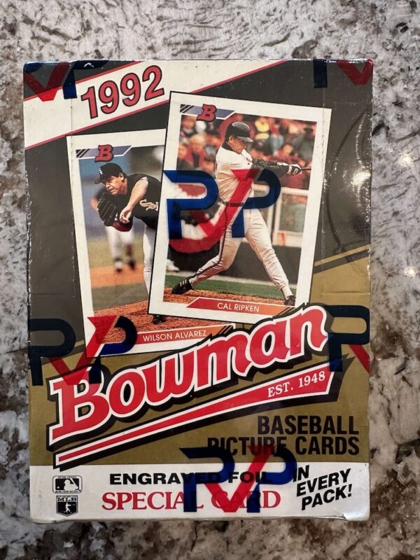 1992 Bowman Baseball RVP Authentic Unopened Wrapped Wax Box