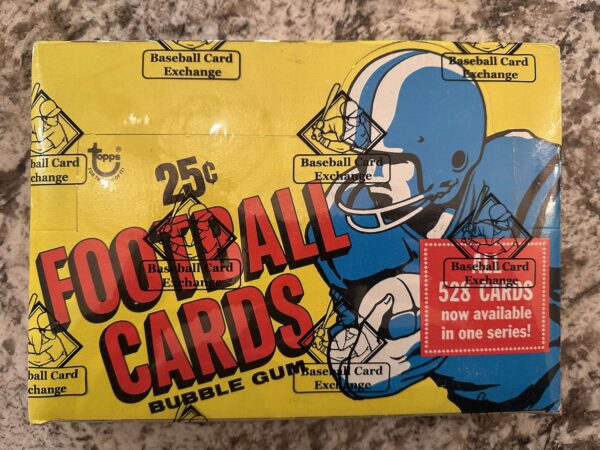 1976 Topps Football BBCE Cello Box