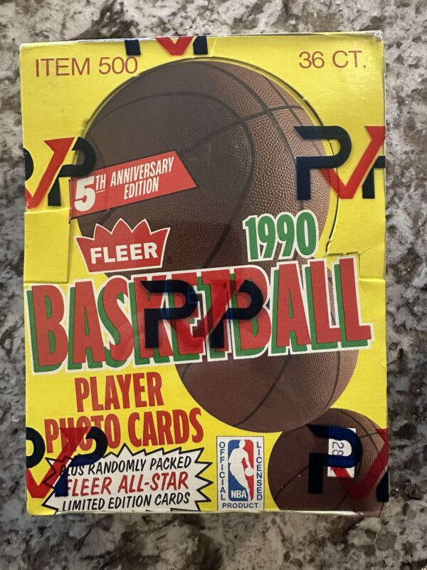 1990 Fleer Basketball RVP Authentic Wrapped Wax Box