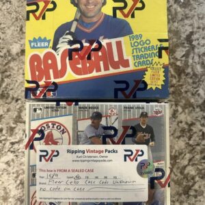 1989 Fleer Baseball RVP Authentic Wrapped Cello Box.