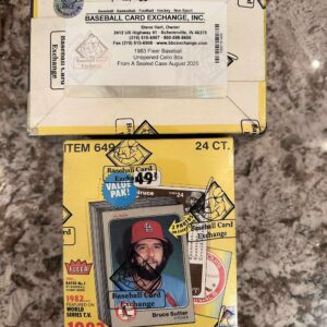 1983 Fleer Baseball BBCE FASC Cello Box