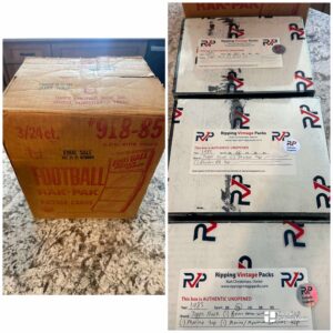 1985 Topps Football Full 3 Box Rack Case