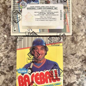 1989 Fleer Baseball BBCE FASC Wax Box Case Code # 90061