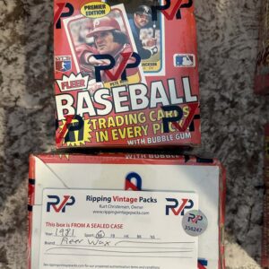 1981 Fleer Baseball RVP FASC Wrapped Wax Box