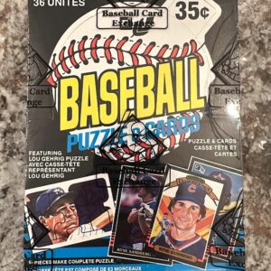 1985 Leaf Baseball BBCE Wrapped Wax Box