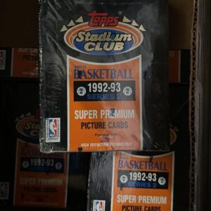 1992 Topps Stadium Club Basketball Series 2 box