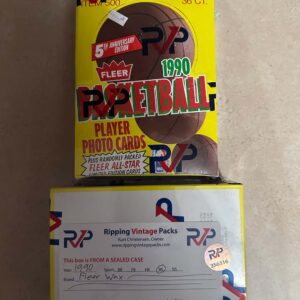 1990 Fleer Basketball RVP FASC Wrapped Basketball Wax Box