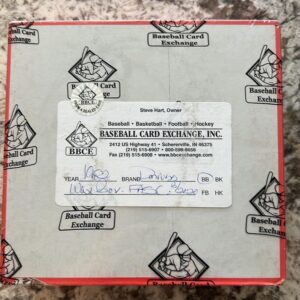 1982 Donruss Baseball BBCE FASC Wax Box